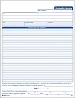 Adams Contractor’s Invoice Book, 3-Part, 50 Sets per Book, 50 Pages (ABFTC8122) 1-Pack