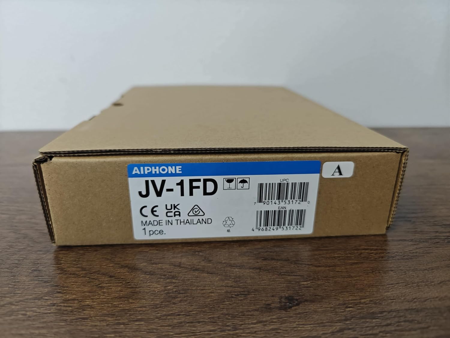 Aiphone Corporation JV-1FD Expansion Monitor for JV Series, Flame Resistant ABS Resin, 5-1/8" x 9-1/16" x 13/16", White