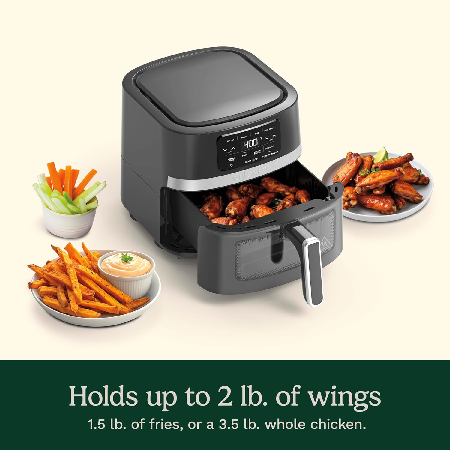 Cuisinart Air Fryer Basket with Window and Presets