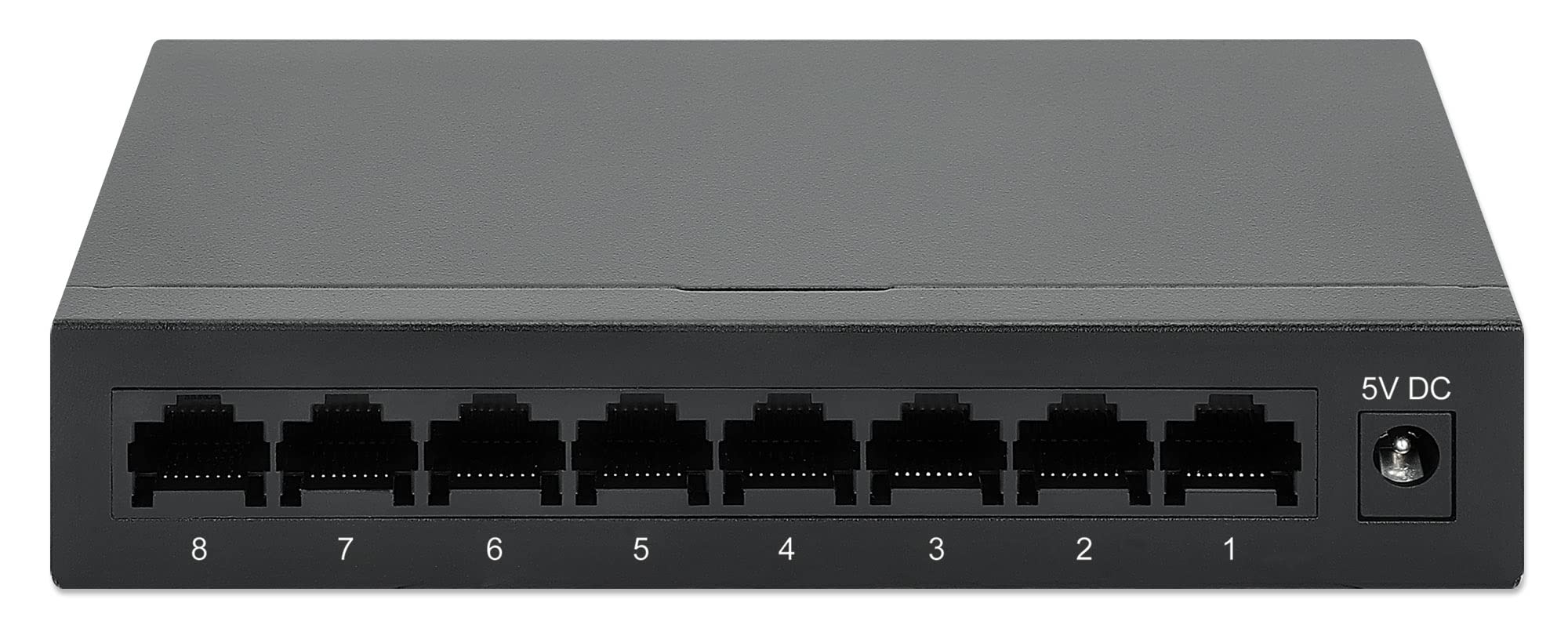 Intellinet 8-Port Gigabit Ethernet Network Switch - Ethernet Splitter - Unmanaged | Plug & Plug | Fanless Metal Housing