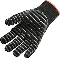 Ergodyne ProFlex 9003 Certified Lightweight Anti-Vibration Work Gloves, Large, Black