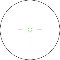 Trijicon VCOG 1-6x24 Riflescope with Green Segmented Circle/Crosshair Reticle and Thumb Screw Mount