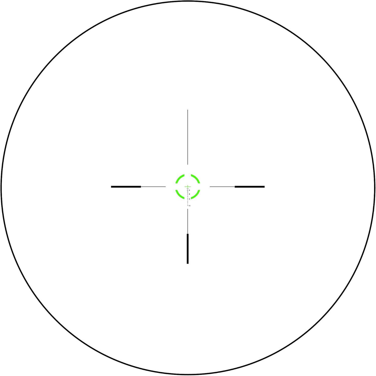 Trijicon VCOG 1-6x24 Riflescope with Green Segmented Circle/Crosshair Reticle and Thumb Screw Mount