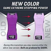 SABRE 2-in-1 Stun Gun and Flashlight and Belt Holster, 1.60 µC Charge, 120 Lumen LED, Rechargeable