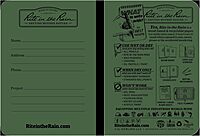 RITE IN THE RAIN Weatherproof Mini-Stapled Notebook, Field-Flex Cover, Universal Pattern
