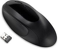 Kensington Pro Fit Ergonomic Wireless Mouse - Black (K75404WW), 8"x6"x4"