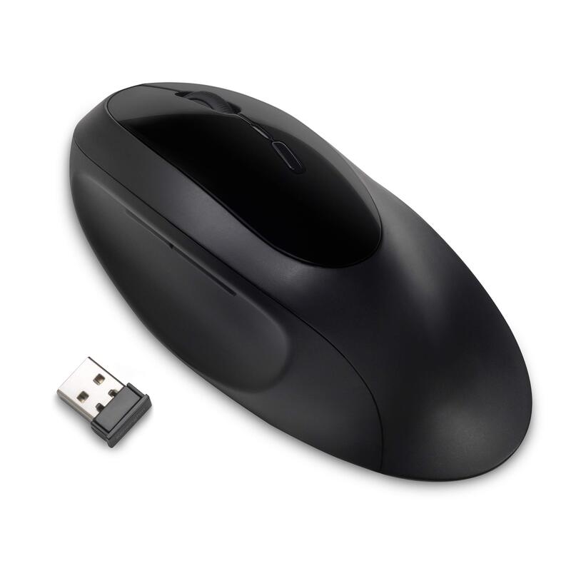 Kensington Pro Fit Ergonomic Wireless Mouse - Black (K75404WW), 8"x6"x4"