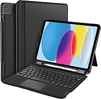CODi Bluetooth Keyboard Folio Case w/Trackpad for iPad 10.9" (10th Gen), iPad A16, iPad Air 11" (M3, M2), iPad Air 10.9" (5th, 4th Gen), iPad Pro 11" (3rd Gen) – Wireless Keyboard Cover