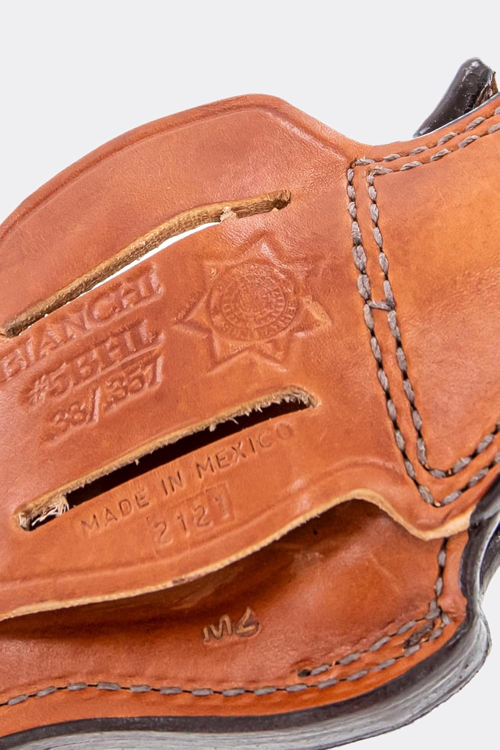 BIANCHI 5BHL Thumbsnap Suede-Lined Leather Belt Holster