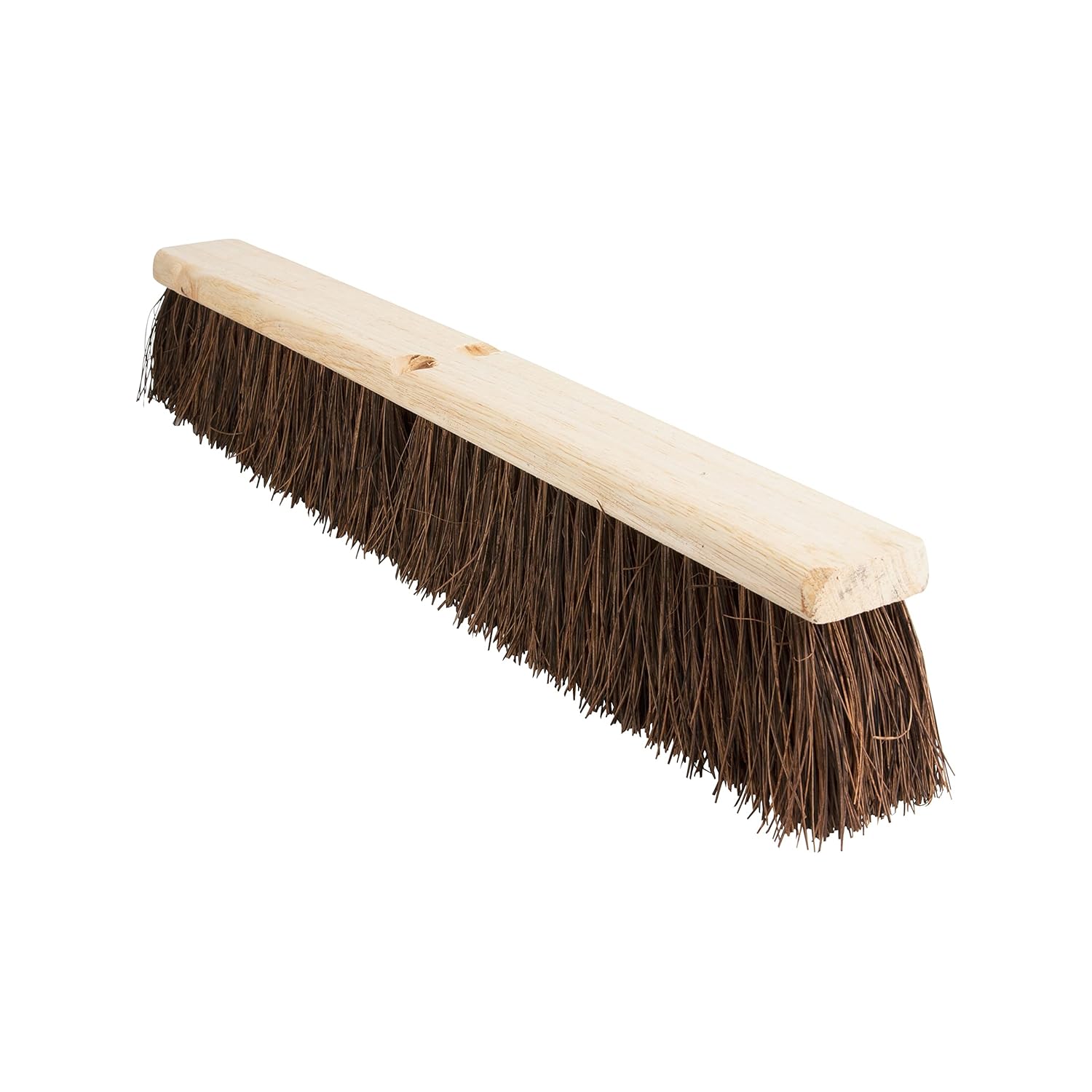 Genuine Joe 24" Push Broomhead, Lacquered Wood with Palmyra Fibers, Handle Not Included, 1 Count