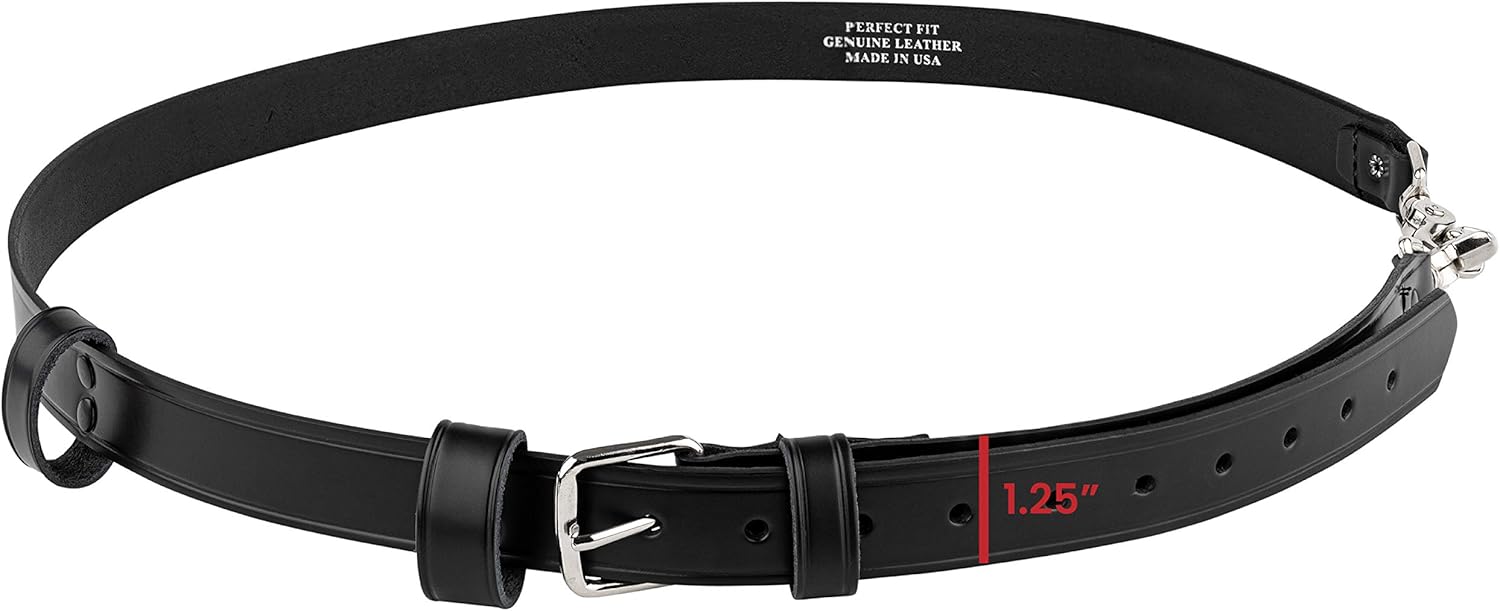PERFECT FIT SHIELD WALLETS Perfect Fit Premium Firefighter Leather Radio Strap