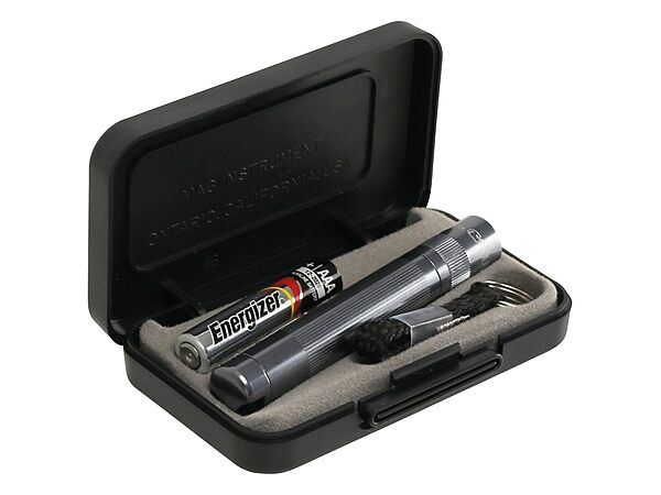 Maglite Solitaire Incandescent 1-Cell AAA Flashlight in Presentation Box Gray