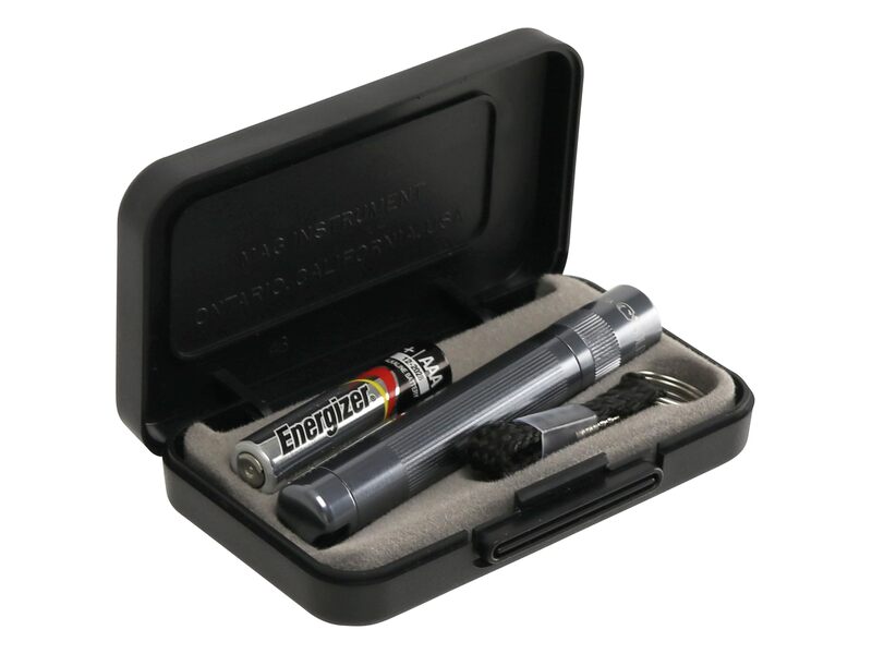 Maglite Solitaire Incandescent 1-Cell AAA Flashlight in Presentation Box Gray
