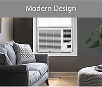 LG Window Air Conditioner with Supplemental Heat, Electronic Controls with Remote