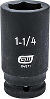 GEARWRENCH 3/4" Drive Deep Impact SAE Socket 1-1/4", 6 Point - 84871