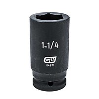 GEARWRENCH 3/4" Drive Deep Impact SAE Socket 1-1/4", 6 Point - 84871