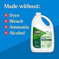 Clorox CloroxPro EcoClean Disinfecting Cleaner Refill, 128 Fluid Ounces 128 Fl Oz (Pack of 1)