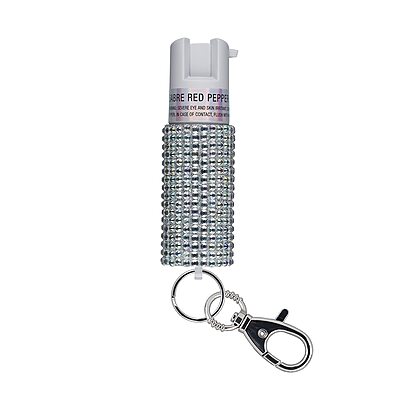 SABRE Jeweled Pepper Spray with Snap Clip, Maximum Strength