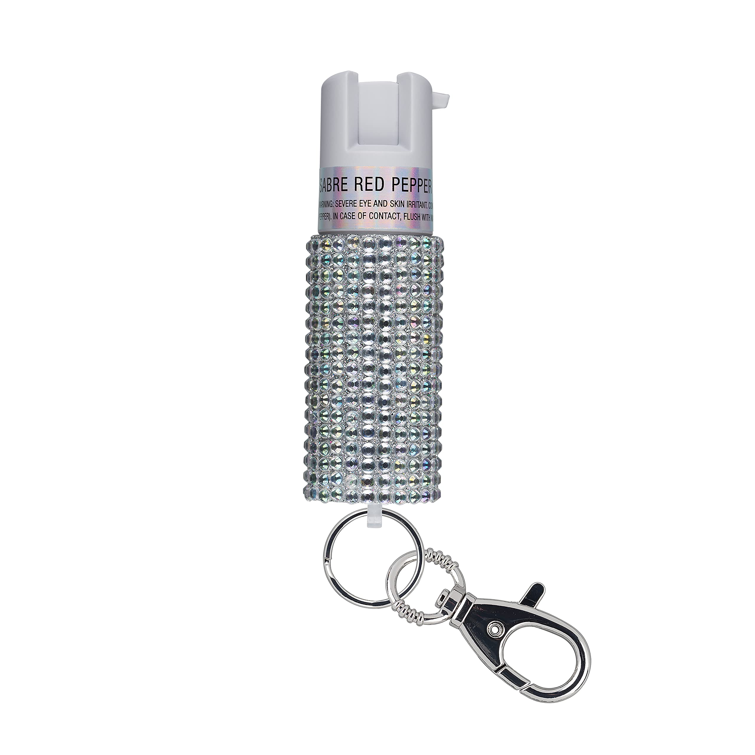 SABRE Jeweled Pepper Spray with Snap Clip, Maximum Strength