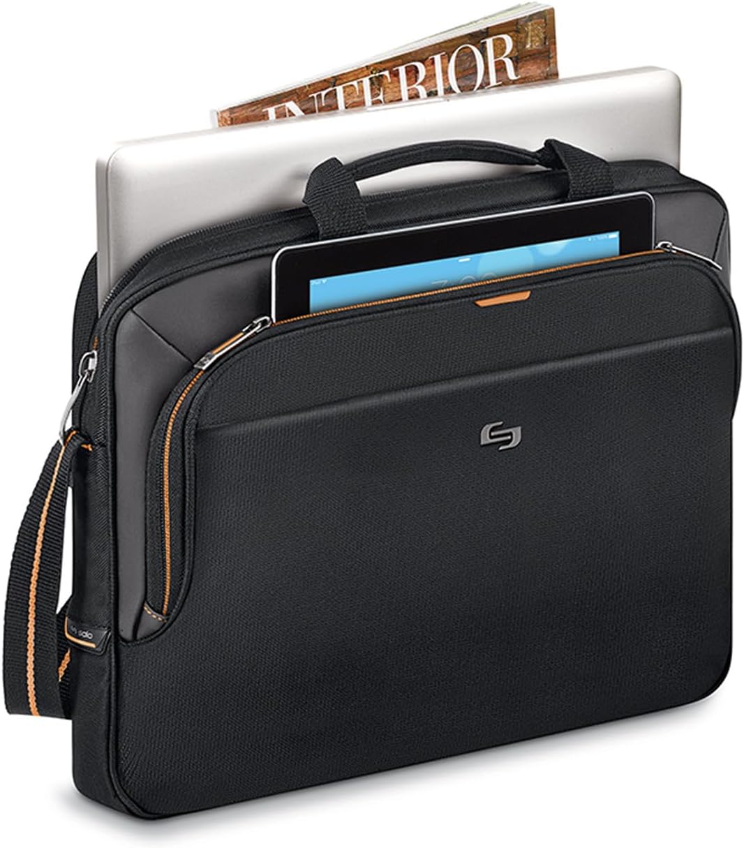 Solo New York Briefcase - Laptop Carrying Bag for Women & Men, Brief for Travel & Work