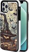 Witch Hat Printed Wallet Case for iPhone 12 Mini- 5.4 Inch with Card Holder