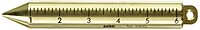 Crescent Lufkin 20 oz. Inage Solid Brass Cylindrical SAE/Metric Plumb Bob - 590GMEN , Black