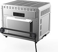 Megachef 10 in 1 Electronic Multifunction 360 Degree Hot Air Technology Countertop Oven, Silver Chrome