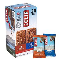Clif Variety Bar 24 Count, 8 White Chocolate Macadamia Nut, 8 Chocolate Chip, 8 Crunchy Peanut Butter