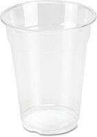 Genuine Joe Clear Plastic Cup, 10oz, For Cold Beverages, 25 Count 25 Count (Pack of 1)