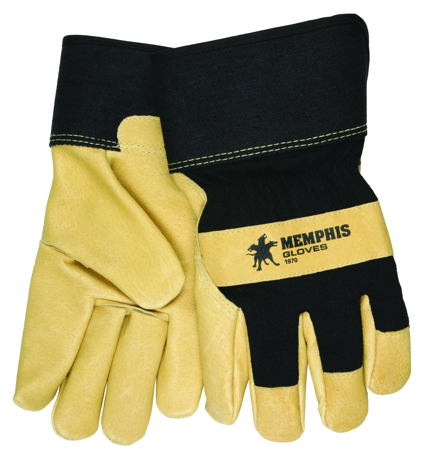MCR Safety Grain Pigskin Leather Thermal Lined Gloves with 2-1/2-Inch PE Cuff