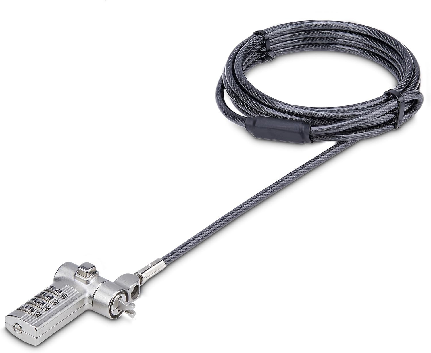 StarTech.com Universal 3-in-1 Laptop Lock 6.6ft (2m) Security Cable