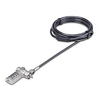 StarTech.com Universal 3-in-1 Laptop Lock 6.6ft (2m) Security Cable