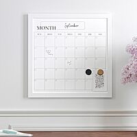 Martha Stewart Everette Magnetic Monthly Calendar Dry-Erase Board