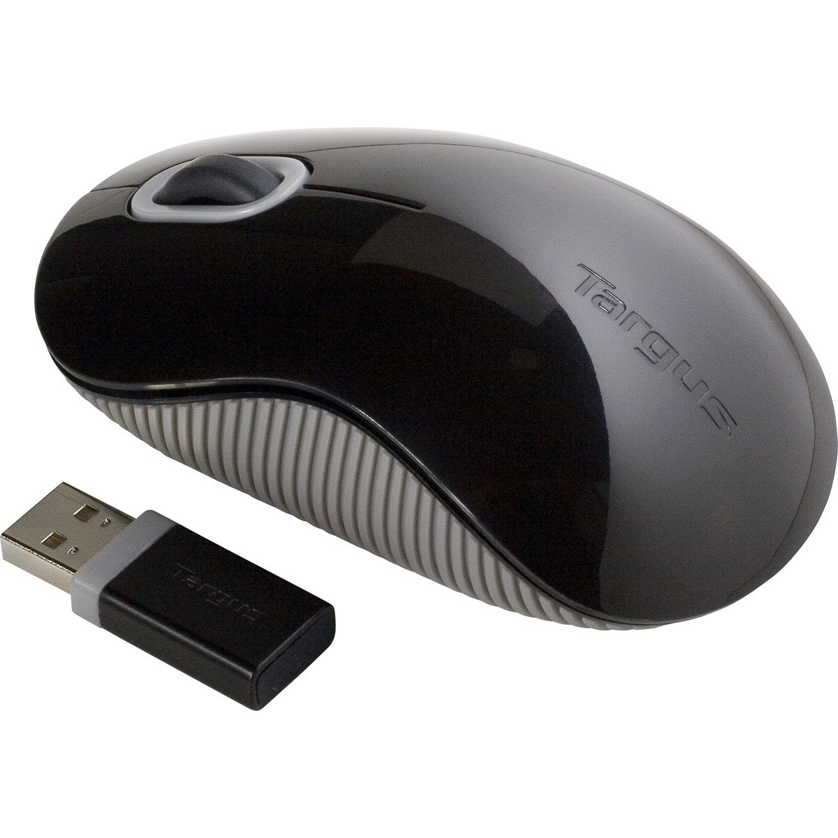 Targus Wireless Mouse with Blue Trace Technology for Tracking, Includes Micro USB Receiver and 2 Batteries