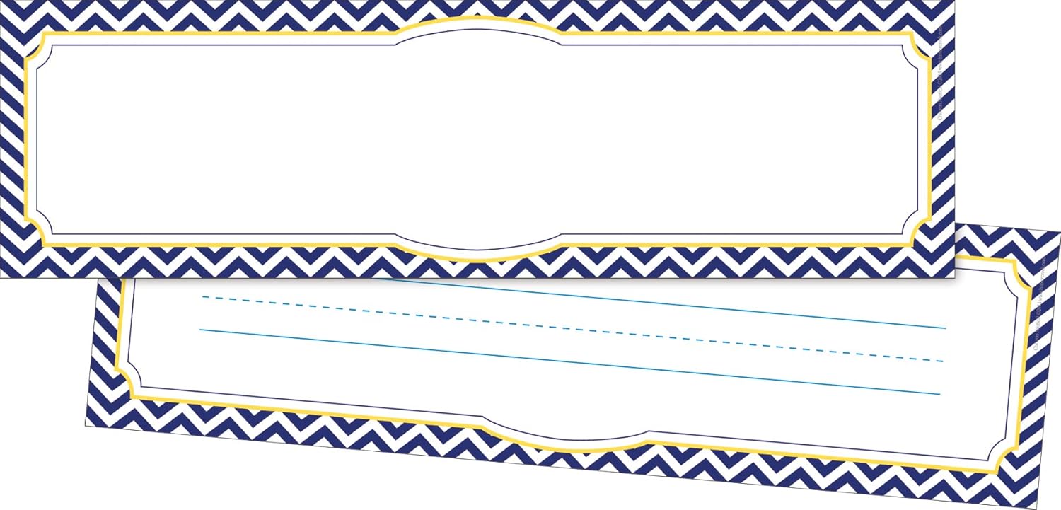 BARKER CREEK Double-Sided Desk Nameplates & Bulletin Board Signs, Chevron