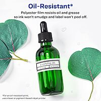 Avery Durable Waterproof Rectangle Labels, Sure Feed Technology, 0.5" x 1.75"