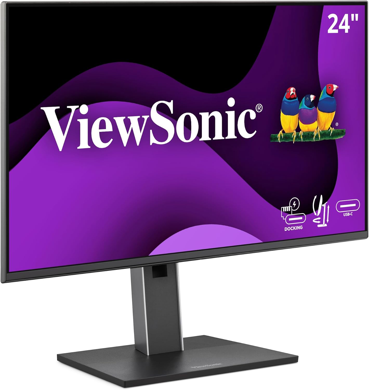 VIEWSONIC USB-C Docking Monitor with 100W, 5-Port USB Hub, HDMI & DisplayPort (Daisy Chain)