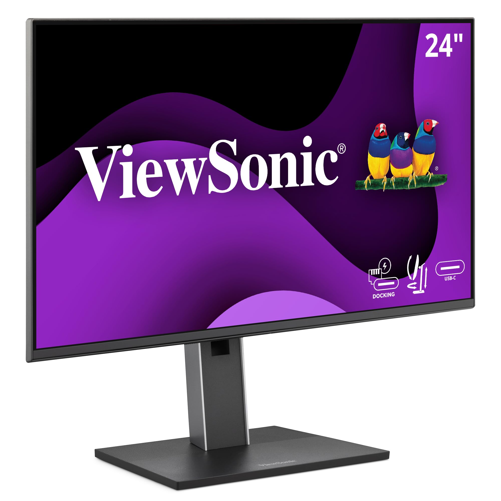 VIEWSONIC USB-C Docking Monitor with 100W, 5-Port USB Hub, HDMI & DisplayPort (Daisy Chain)
