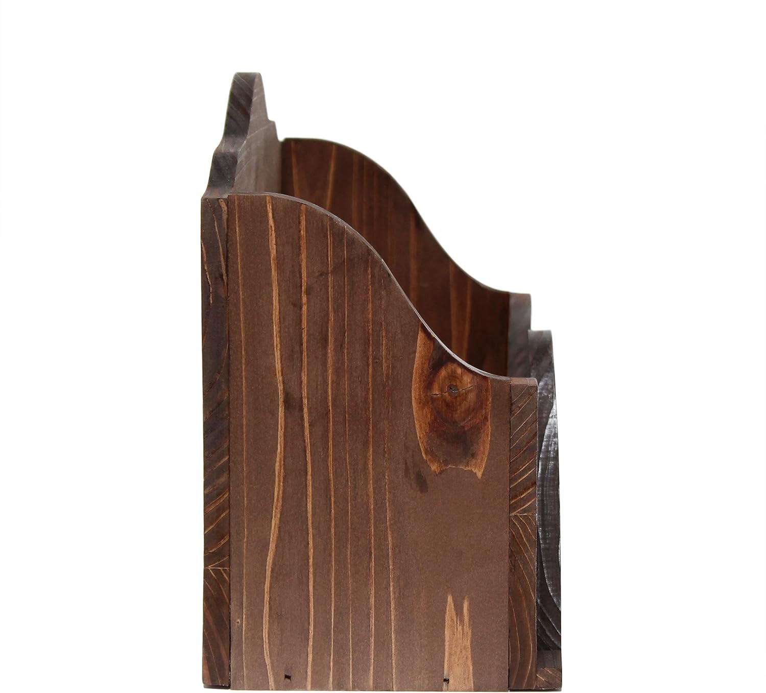 Elegant Designs Homewood Farmhouse Wooden Decorative Envelope-Shaped Desktop Letter Holder