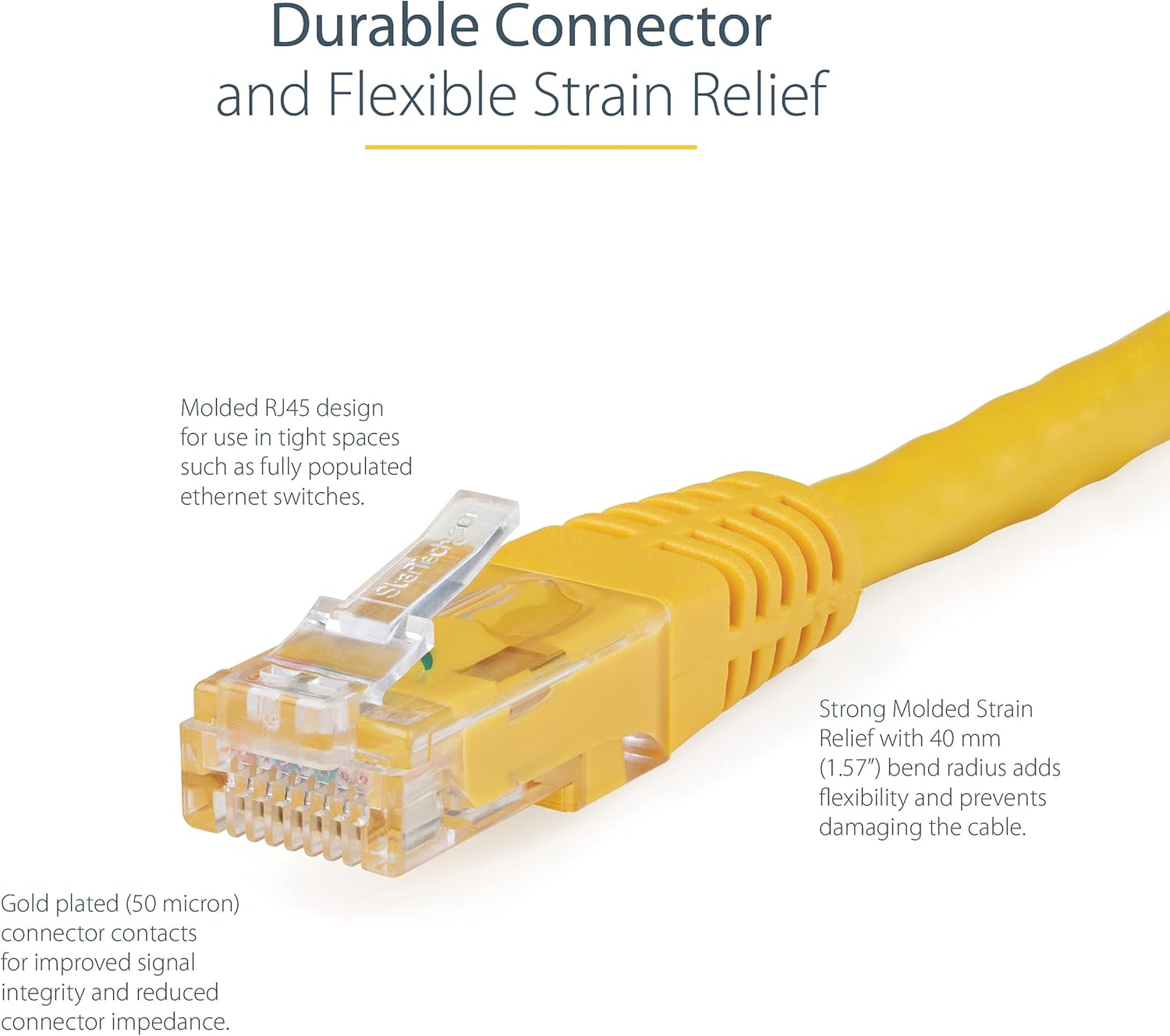 StarTech.com CAT6 Ethernet Patch Cable - Molded RJ45 UTP