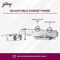 Clip On 3D Soft Close Cabinet Hinge- Full Overlay 4 Hole