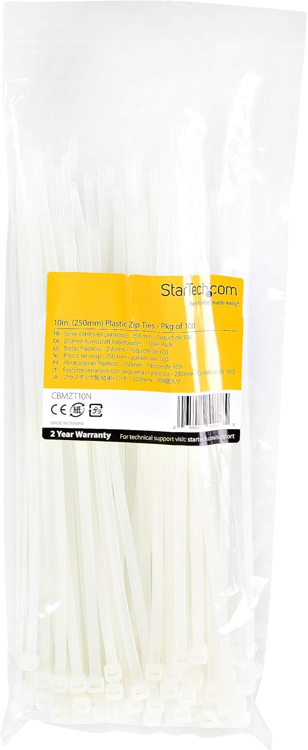 StarTech.com Nylon Self-Locking Cable Ties
