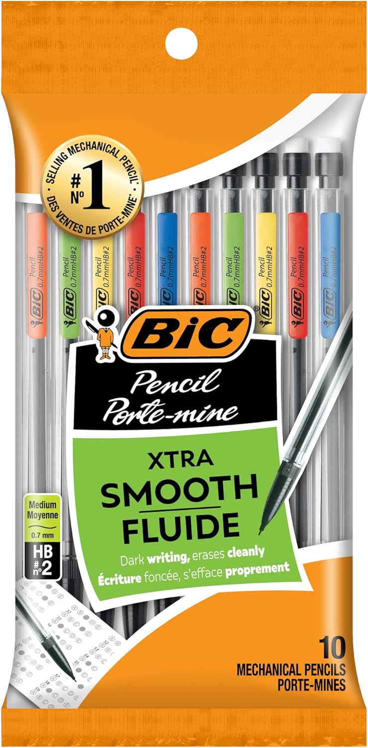 BIC Xtra Mechanical Pencils with Erasers
