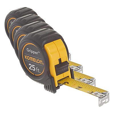 Komelon Gripper Acrylic Coated Steel Blade Tape Measure