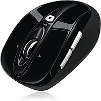 ADESSO iMouse S60 Wireless Optical Mouse with 2.4 GHz RF, Programmable Driver, Tilt-Wheel Scrolling