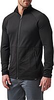 5.11 Tactical Men's Stratos Full Zip Jacket - High-Performance, Chin Guard, Law Enforcement & Military Outerwear, Style 72244 One Size Black