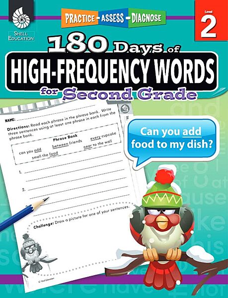 180 Days of High-Frequency Words for Second Grade - Learn to Read Second Grade Workbook
