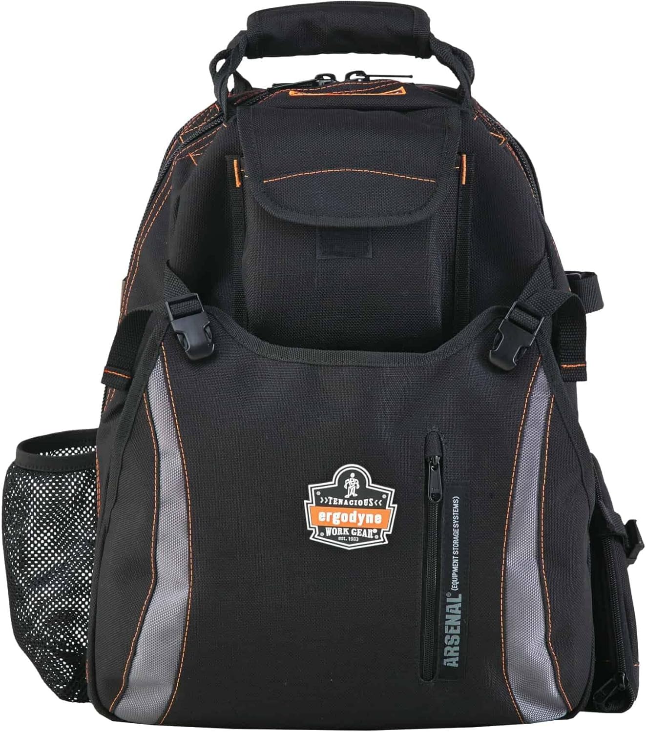 Ergodyne Arsenal 5843 Dual-Compartment Tool Backpack, Black