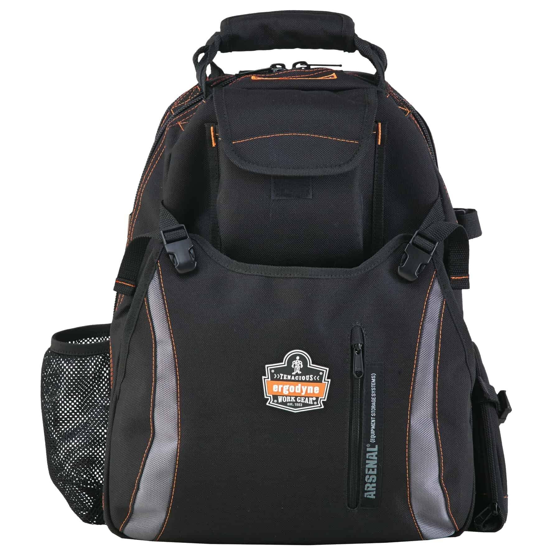 Ergodyne Arsenal 5843 Dual-Compartment Tool Backpack, Black