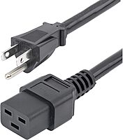 StarTech.com PXT515C19146 6 ft Heavy Duty 14 AWG Computer Power Cord - NEMA 5-15P to C19 - 14 AWG Power Cable - NEMA 5-15P to IEC 320 C19 Power Cord 6 ft 14 AWG
